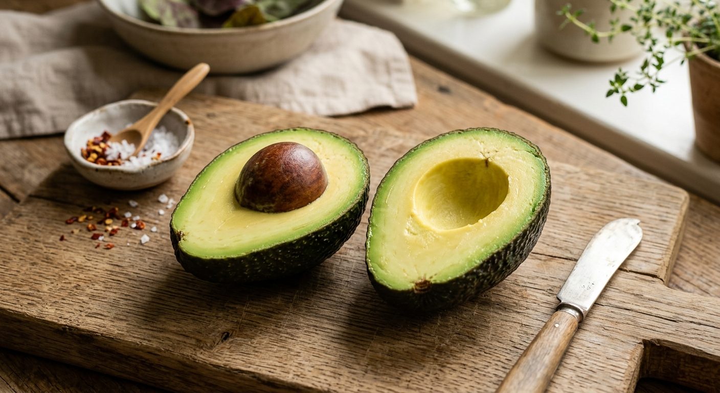 Avocado plant growing in a garden