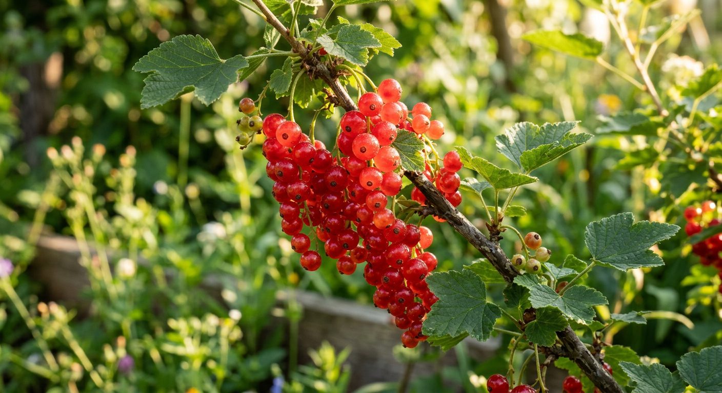 Red Currant plant growing in a garden